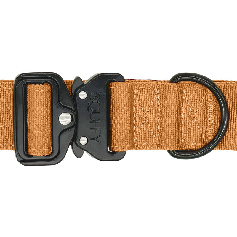 Taktisches Hundehalsband Honey Maze Cognac