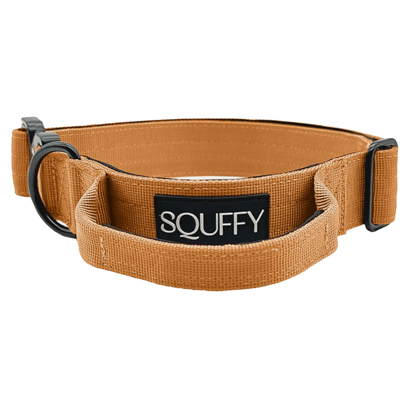 Taktisches Hundehalsband Honey Maze Cognac