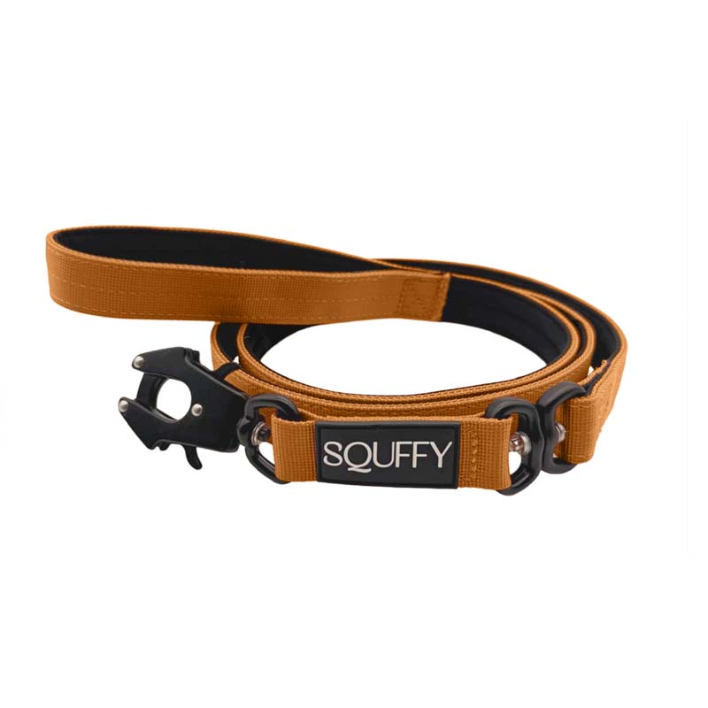 Taktische Hundeleine Honey Maze Cognac