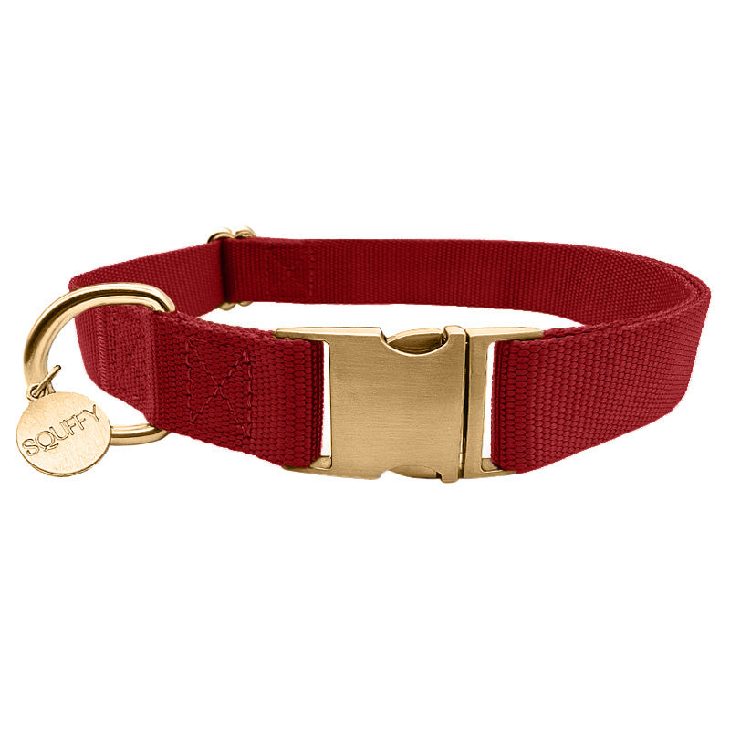 Klassisches Hundehalsband Ruby Gale Rubinrot