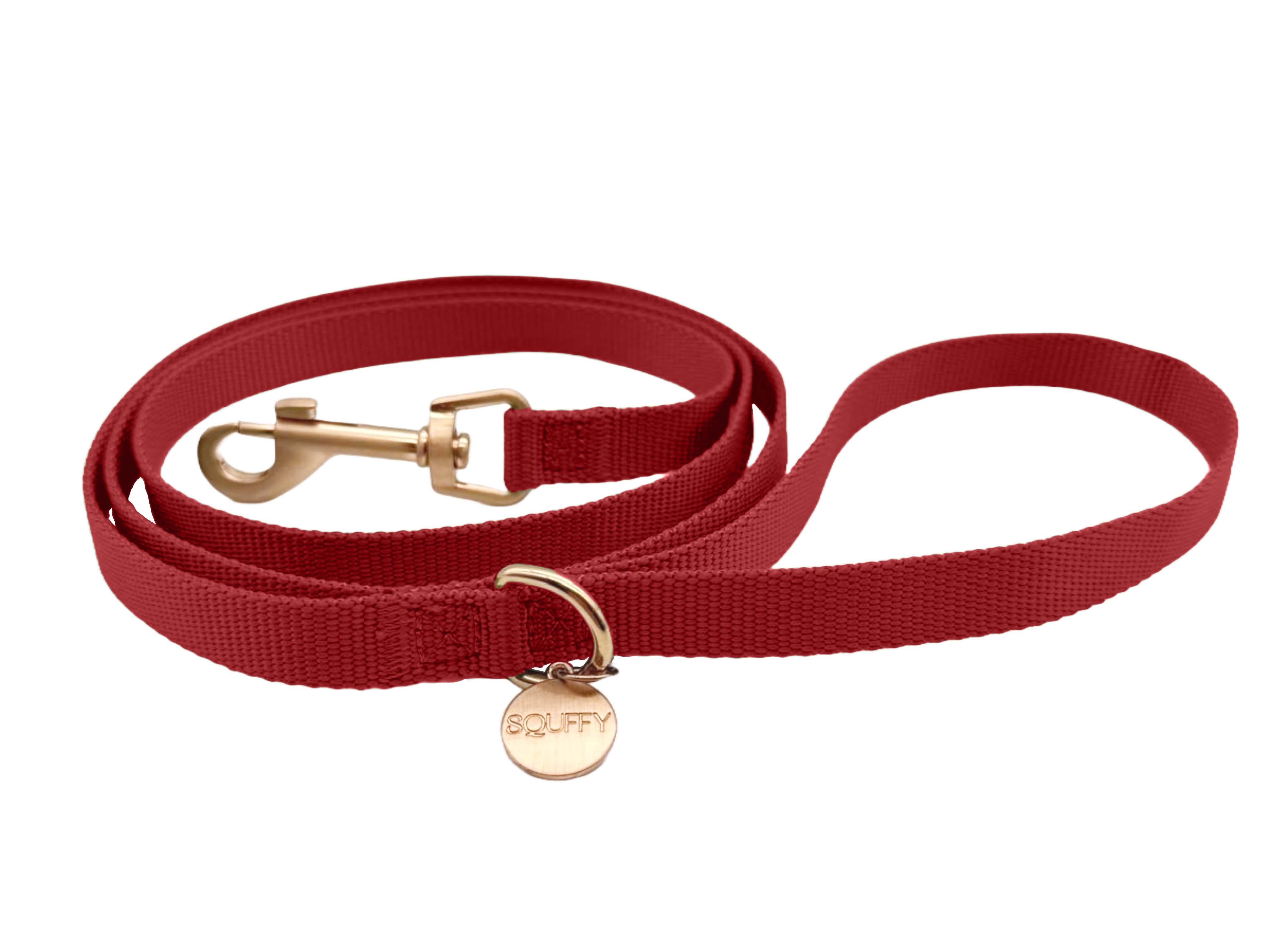 Klassische Hundeleine Ruby Gale Rubinrot