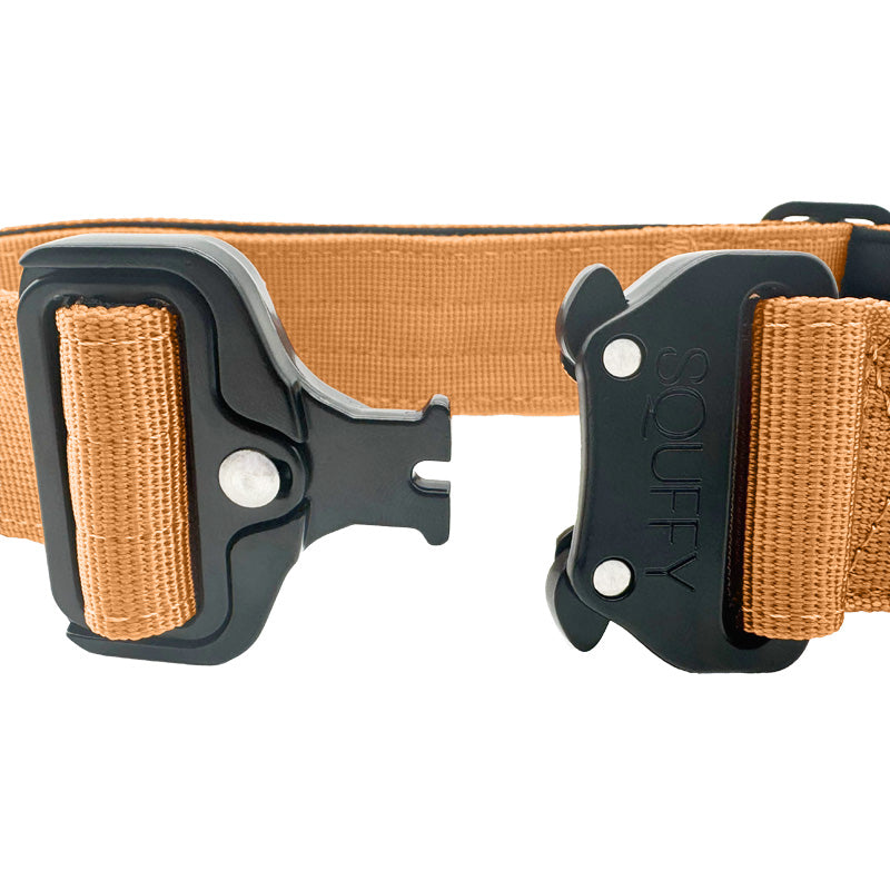 Taktisches Hundehalsband Honey Maze Cognac