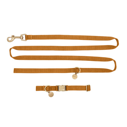 Welpenhalsband Honey Drift Cognac