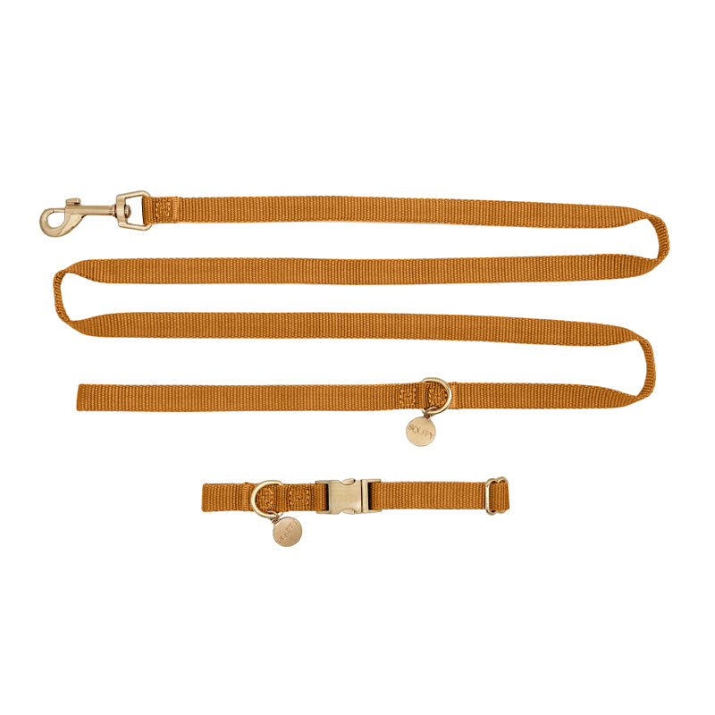 Welpenhalsband Honey Drift Cognac