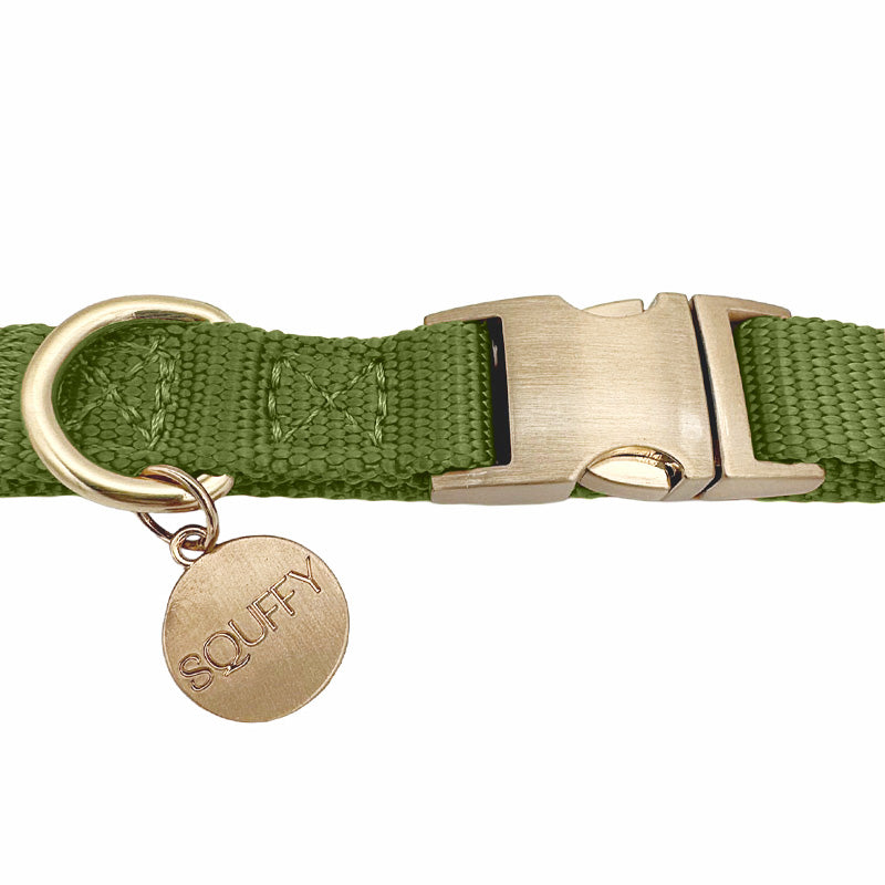 Welpenhalsband Moss Breeze Olivgrün