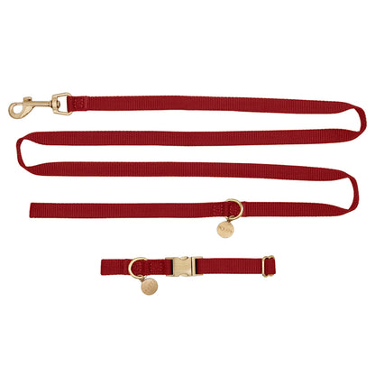 Welpenhalsband Ruby Gale Rubinrot