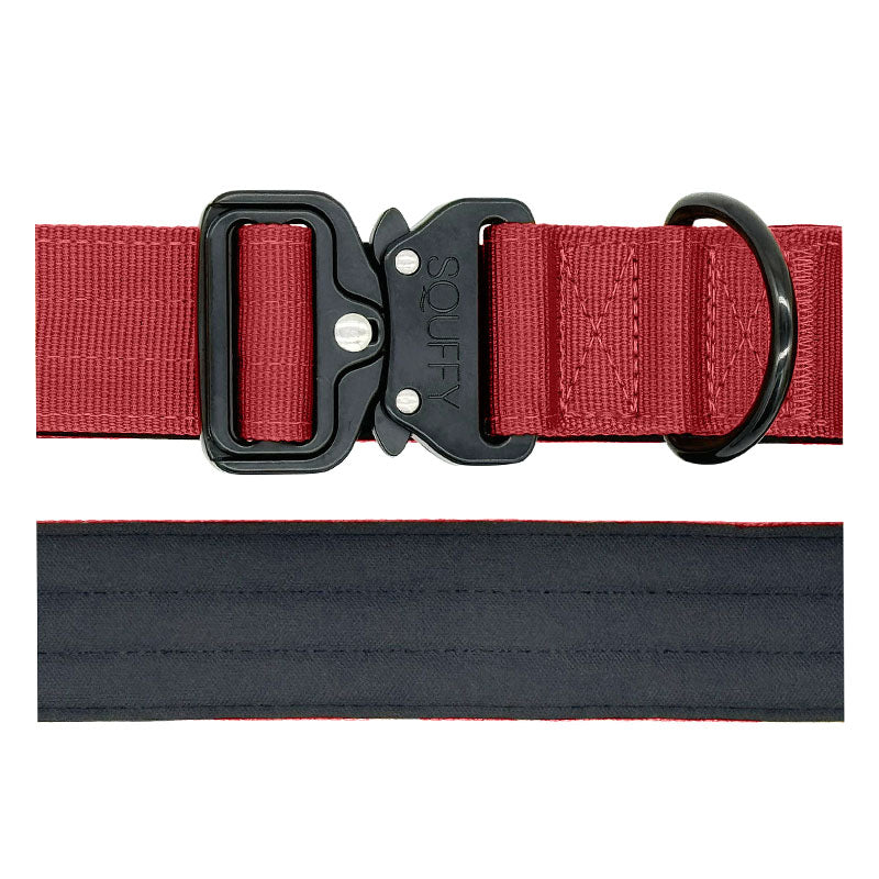 Taktisches Hundehalsband Ruby Vandal Rubinrot