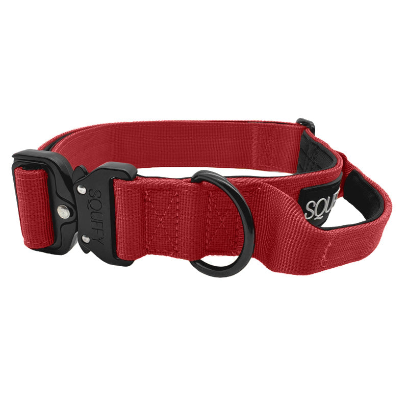 Taktisches Hundehalsband Ruby Vandal Rubinrot
