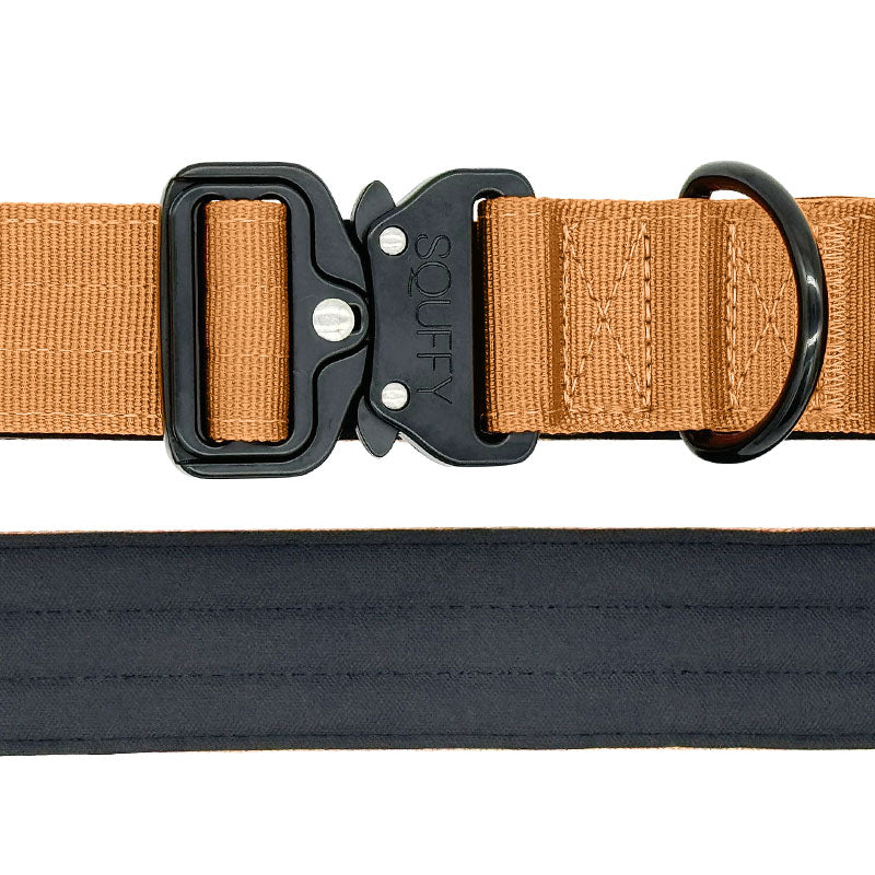 Taktisches Hundehalsband Honey Maze Cognac