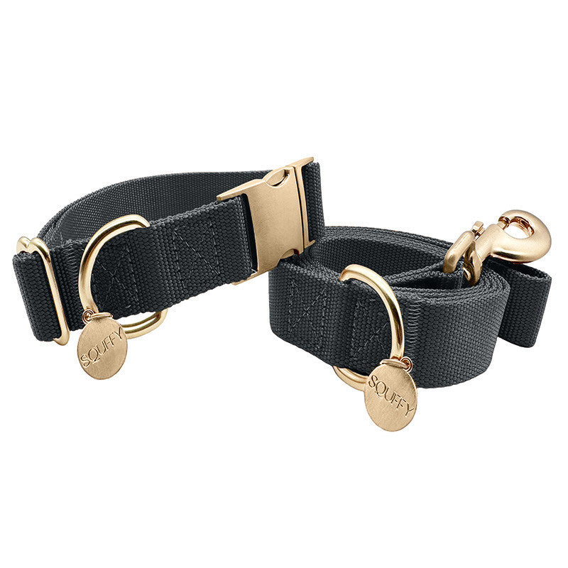 Klassisches Hundehalsband Raven Illume Schwarz